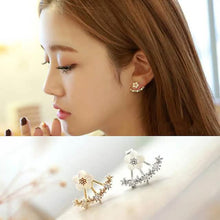 Load image into Gallery viewer, 3-Pairs: Women's Crystal Flower Daisy Earrings
