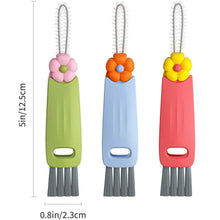 Load image into Gallery viewer, 3-Piece: 3-in-1 Petal Cup Lid Cleaning Brush
