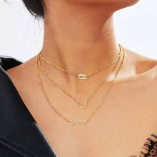 将图片加载到图库查看器，3-Piece: Constellation Zodiac Layer Necklaces
