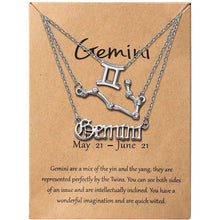 将图片加载到图库查看器，3-Piece: Constellation Zodiac Layer Necklaces
