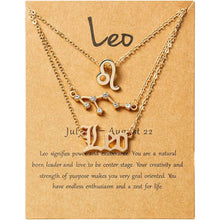 将图片加载到图库查看器，3-Piece: Constellation Zodiac Layer Necklaces
