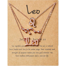 将图片加载到图库查看器，3-Piece: Constellation Zodiac Layer Necklaces

