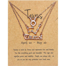 将图片加载到图库查看器，3-Piece: Constellation Zodiac Layer Necklaces
