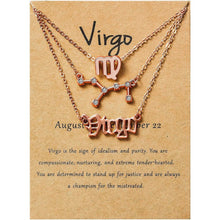 将图片加载到图库查看器，3-Piece: Constellation Zodiac Layer Necklaces

