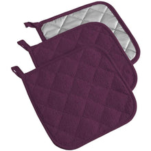 将图片加载到图库查看器，3-Piece: DII Basic Terry Collection Quilted 100% Cotton Potholder
