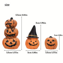 将图片加载到图库查看器，3-Piece: Halloween Pumpkin Decorations
