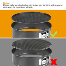 Load image into Gallery viewer, 3-Piece: Non-stick Springform Cake Pan Set with Removable Bottom
