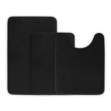 Load image into Gallery viewer, 3-Piece Set: Bathroom Rug Set Plush Velvet Bath Carpet

