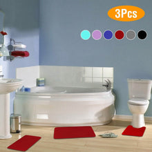 Load image into Gallery viewer, 3-Piece Set: Bathroom Rug Set Plush Velvet Bath Carpet
