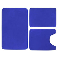 Load image into Gallery viewer, 3-Piece Set: Bathroom Rug Set Plush Velvet Bath Carpet
