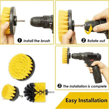 Load image into Gallery viewer, 3-Piece Set: Power Scrubber Wash Cleaning Brushes Tool Kit
