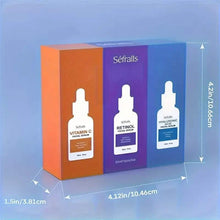 将图片加载到图库查看器，3-Piece Set: Séfralls Hyaluronic Acid VC Retinol Essence with Vitamin-C And Hyaluronic Acid Serum
