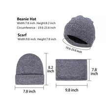 将图片加载到图库查看器，3-Piece: Winter Beanie Hat Scarf Gloves for Men
