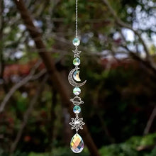 Load image into Gallery viewer, 3-Pieces: Crystal Wind Chime Pendant Catcher Diamond Prisms
