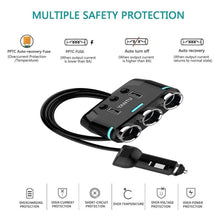 将图片加载到图库查看器，3 Socket Cigarette Lighter Splitter
