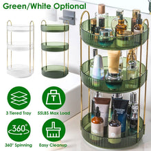 将图片加载到图库查看器，3-Tier 360¬∞ Spinning Rotating Makeup Organizer
