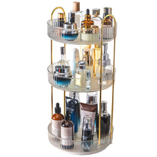 将图片加载到图库查看器，3-Tier 360¬∞ Spinning Rotating Makeup Organizer
