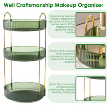 将图片加载到图库查看器，3-Tier 360¬∞ Spinning Rotating Makeup Organizer
