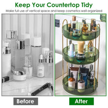 将图片加载到图库查看器，3-Tier 360¬∞ Spinning Rotating Makeup Organizer
