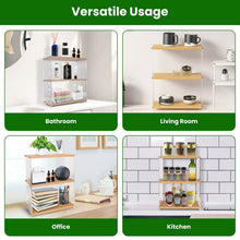 Load image into Gallery viewer, 3-Tier: Acrylic Countertop Organizer Bathroom Wood Counter Storage
