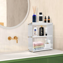 Load image into Gallery viewer, 3-Tier: Acrylic Countertop Organizer Bathroom Wood Counter Storage

