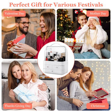 Load image into Gallery viewer, 3-Tier Makeup Organizers Cosmetic Storage Box with Dustproof Waterproof Lid
