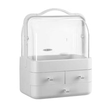 Load image into Gallery viewer, 3-Tier Makeup Organizers Cosmetic Storage Box with Dustproof Waterproof Lid
