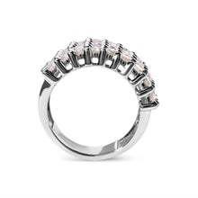 Load image into Gallery viewer, 14k White Gold 4.0 Cttw Diamond 5 Row Ring Band (I-J Color, I1-I2 Clarity) - Ring Size 7
