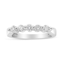 Load image into Gallery viewer, 14K White Gold 1/2 Cttw Round-Cut 5-Stone Diamond Ring (H-I Color, SI1-SI2 Clarity) Size 7
