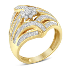 Load image into Gallery viewer, 10K Yellow Gold Diamond Ring (1 Cttw, I-J Color, I2-I3 Clarity) - Size 7
