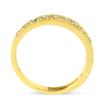 Load image into Gallery viewer, IGI Certified 1/2 Cttw Diamond 10K Yellow Gold Prong Set Beaded Milgrain Band Style Ring (J-K Color, I2-I3 Clarity) - Size 7
