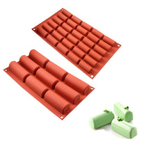 将图片加载到图库查看器，30 Holes Silicone Cake Mold Chocolate Cake Baking Decorating Tools Desserts Cakes Mould Candy Bakeware Molds Mini Cake Pan Candy Molds Break-Apart Silicone Chocolate Mold
