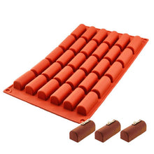 将图片加载到图库查看器，30 Holes Silicone Cake Mold Chocolate Cake Baking Decorating Tools Desserts Cakes Mould Candy Bakeware Molds Mini Cake Pan Candy Molds Break-Apart Silicone Chocolate Mold
