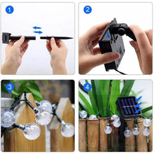 将图片加载到图库查看器，30 LED Solar String Ball Lights Outdoor Waterproof  Garden Decor
