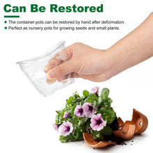 Load image into Gallery viewer, 30-Pieces: Plant Nursery Pots PET Flower Seed Starting Pots Container with Dome Drainage Holes
