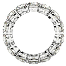 Load image into Gallery viewer, Round Cut Lab Grown Diamond Eternity Ring in 14k White Gold (6 cttw FG/VS2)
