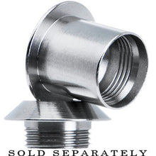 将图片加载到图库查看器，0G Stainless Steel Screw Fit Tunnel Plug Set
