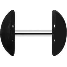 Load image into Gallery viewer, Black Acrylic Dome Cheater Plug Set
