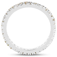 将图片加载到图库查看器，0.57 Carat Genuine Yellow Diamond .925 Sterling Silver Ring
