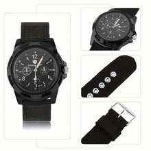 Load image into Gallery viewer, Men's Nylon Casual Sport Quartz Wrist Watch
