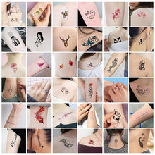 Load image into Gallery viewer, 30pcs Temporales Sexy Fake Tattoo For Hands Arm Body Waterproof Luxury Different Small Colorful Stylish Womens Kids Tattoos
