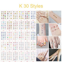Load image into Gallery viewer, 30pcs Temporales Sexy Fake Tattoo For Hands Arm Body Waterproof Luxury Different Small Colorful Stylish Womens Kids Tattoos
