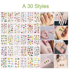 Load image into Gallery viewer, 30pcs Temporales Sexy Fake Tattoo For Hands Arm Body Waterproof Luxury Different Small Colorful Stylish Womens Kids Tattoos

