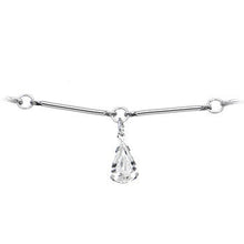 将图片加载到图库查看器，Clear Majestic Gem Teardrop Belly Chain
