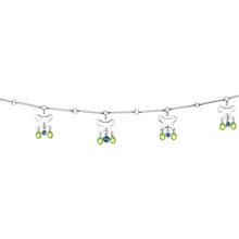 将图片加载到图库查看器，Zircon Blue Green Alluring Gem Butterfly Belly Chain

