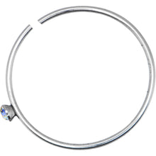 Load image into Gallery viewer, 22G Stainless Steel Aurora Gem Open Nose Hoop
