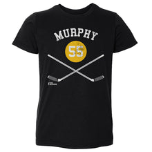 将图片加载到图库查看器，Larry Murphy Pittsburgh 55 Sticks WHT
