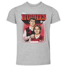Load image into Gallery viewer, Luke Hughes &amp; Jack Hughes New Jersey Step Brothers WHT
