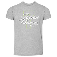 将图片加载到图库查看器，Jaylen Brown Boston Number Script WHT
