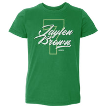 将图片加载到图库查看器，Jaylen Brown Boston Number Script WHT
